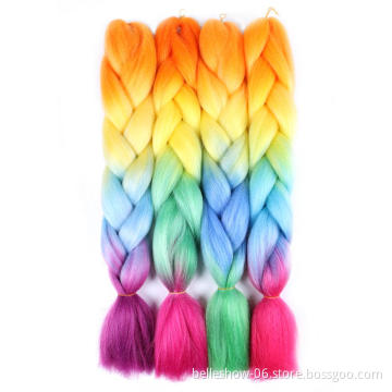 Hot sell x pression braiding hair price  curly synthetic braiding hair  jumbo braiding hair